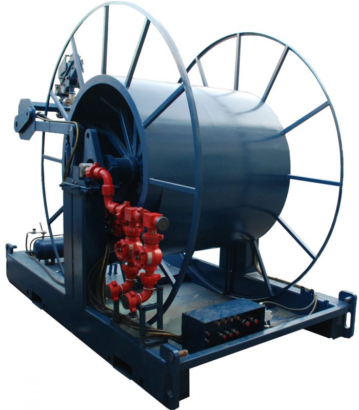 طراحی و ساخت واحد قرقره لوله دستگاه لوله مغزی سیار