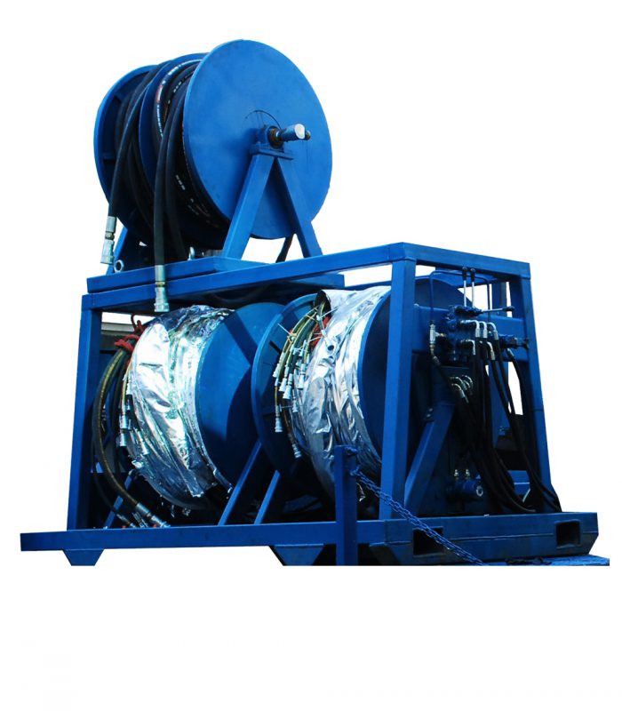 واحد قرقره شلنگ های دستگاه لوله مغزی سیار